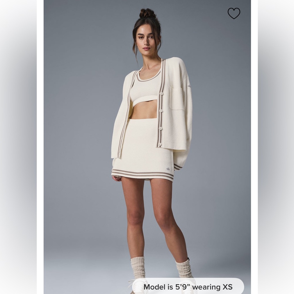 Alo Tennis Club Sweater Knit Cardigan